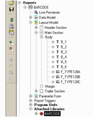 Oracle Reports Barcode Library screenshot